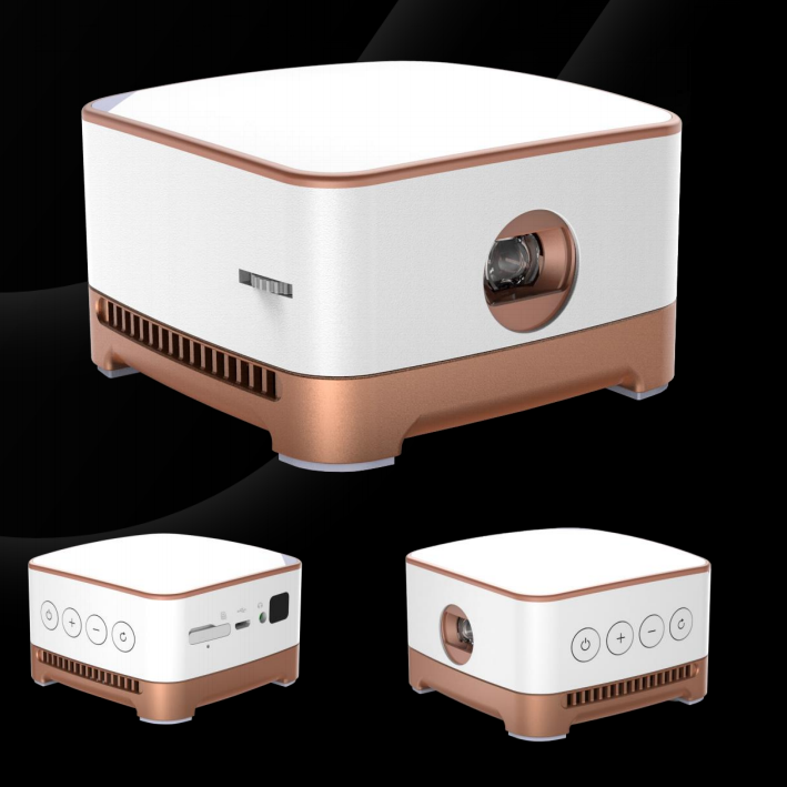 Hanlinhui dlp 1080p 4k portable galaxy mini led projector pocket projectors holographic video android projector