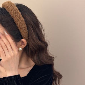 Bandeau en tissu rétro pour femme, couleur unie, style fête, pour usage quotidien et extérieur - Product Image 3