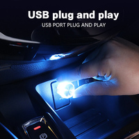 Usine nouvelle voiture USB lumière ambiante colorée LED atmosphère intérieure de voiture lumières décoratives pour toutes les voitures