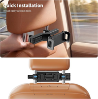 Support de tablette universel pour tableau de bord de voiture, anti-poussière, en ABS, OEM personnalisé, bras rotatif extensible, pour tablettes de 4,7 à 13 pouces, vente en gros