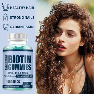 D Biotine Biotin Para Cabello Gomitas saç büyüme desteği ile kollajen Gummies Multivitamin güzellik takviyesi - Product Image 4