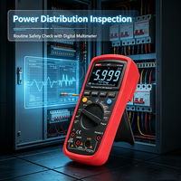 UNI-T UT139S True RMS Digital Multimeter 6000 Count CAT III 600V EBTN Display LoZ LPF NCV Penguji Suhu untuk Teknisi Listrik