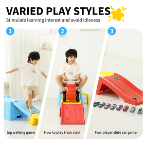 Montaña Rusa de Plástico para Niños con Rampa para Uso en Interiores/Exteriores, Entrenamiento de Equilibrio para el Hogar y la Escuela, para Niños de 2+ Años - Product Image 3