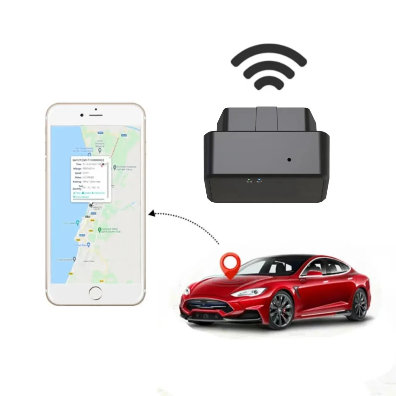 Plug Play OBD Interface 4G OBD Fleet Management Vehicle Tracking Locator Anti Theft Cut Off Engine Smart GPS Tracker Locator