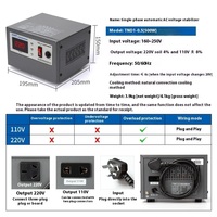 Régulateur de tension automatique monophasé Chint TND1 SVC TND1-5 TND1-3 TND1-2 TND1-1 TND1-0.5 TND1-1.5 TND1-10 CHNT AC