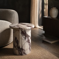 Table d'appoint en marbre Calacatta Viola