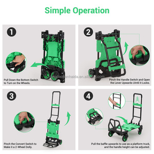 Carrello 2-in-1 resistente, realizzato in acciaio e polipropilene con <span class=keywords><strong>dimensioni</strong></span> compatte che lo rendono facile da trasportare e riporre. - Product Image 6