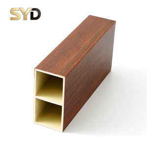 Tubo WPC Anti-UV per Interni ed Esterni, Listello in Composito <span class=keywords><strong>Legno</strong></span>-Plastica per Decorazione Recinzioni da Giardino - Product Image 2