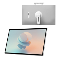 Televisor Portátil Inteligente LED de 27'' Blanco 1080p con Altavoz Integrado Android 15 60Hz Batería de 27000mAh Cámara de 13MP