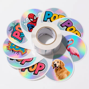 Étiquettes d'emballage imperméables à usage multiple avec adhésif permanent, logo personnalisé, autocollants en vinyle à transfert UV - Product Image 2