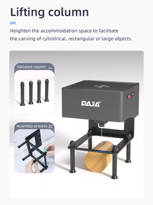 Máquina de Marcado Láser <span class=keywords><strong>DAJA</strong></span> <span class=keywords><strong>DJ6</strong></span> 3W Pequeña de Escritorio y Portátil con Impresión Integrada para Metal, Plástico y Madera - Product Image 5