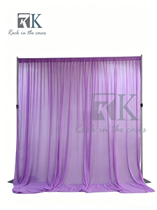 Easy install Pipe Kit and Drape Aluminum <b>Standing</b> Curtain System Wedding Backdrop - Product Image 1