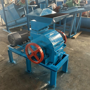 Concasseur à marteaux pour déchets de construction, traitement du béton et de la pierre, capacité maximale 15t/h, moteur bleu, type AC - Product Image 3