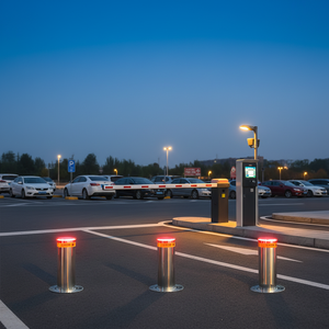 Автоматический гидравлический выдвижной парковочный барьер из нержавеющей стали с дистанционным управлением, защита от наезда - Product Image 6