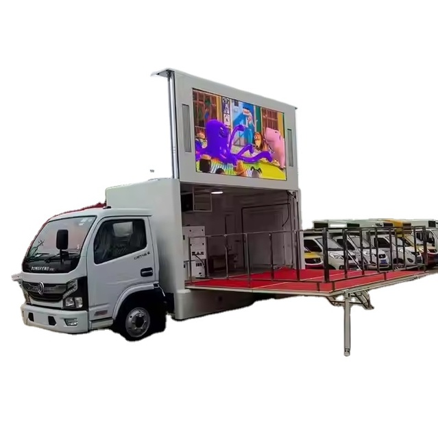 Dongfeng New Mobile LED Truck Media Vehicle for Billboard Advertising Diesel Manual Transmission Euro II Emission Standard