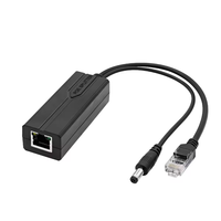 Répartiteur PoE isolé 48V DC12V 2A 24W pour système de vidéosurveillance CCTV 10/100Mbps, accessoires de surveillance réseau, moniteur en plastique ABS