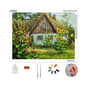 Tiểu trong rừng phong cảnh đầy đủ khoan kim cương hình ảnh trẻ em tự làm 5D kim cương sơn Kit không có khung - Product Image 1