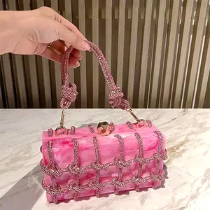 Clutch Bag Evening Bags Rhinestone Purses And Handbags 2023 Wholesale Wallet Handle Handbags For Women Luxury Designer Bags