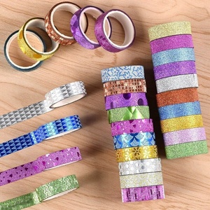 ชุดเทปวาชิ 50 ม้วน กว้าง 15 มม. เทปสีรุ้ง ดีไซน์สวยงาม เทปตกแต่งสำหรับอุปกรณ์งานประดิษฐ์ - Product Image 2
