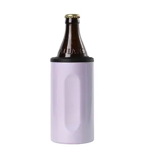 Supporto per bottiglie di birra di vendita calda per mantenere la tazza fredda dritta da 12oz imbottigliare 4 in 1 refrigeratore per la sublimazione della tintura