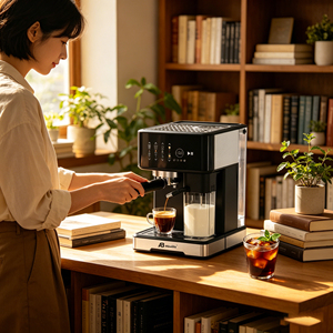 Máquina de <span class=keywords><strong>Espresso</strong></span> Anbolife de 20 Bares |   Termobloque de Calentamiento Rápido |   Control de Volumen para Medidor de Flujo |   Marco de Acero Inoxidable y Mango de PF - Product Image 4