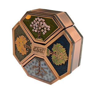 Bán buôn độc đáo thách thức tiền xu tùy chỉnh bốn mùa biến đổi kỷ niệm <span class=keywords><strong>Cube</strong></span> đồng xu thời trang UV in ấn đúc - Product Image 6