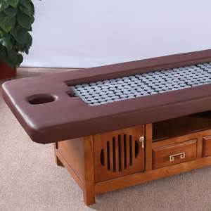 Tempat Tidur Pijat <span class=keywords><strong>Salon</strong></span> Kecantikan SPA Modern Cina Kelas Atas, Nyaman, untuk Penggunaan di Rumah, Terapi Moxibustion, Minyak Esensial, Kayu, Ruang Tamu - Product Image 1