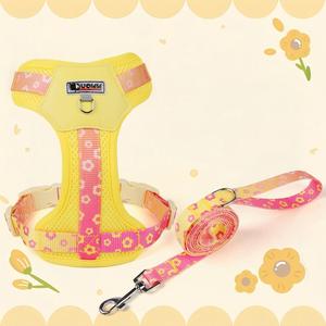 ชุดสายจูงสัตว์เลี้ยงแบบปรับได้ นุ่ม น่ารัก ระบายอากาศได้ดี ทำจากไนลอนบุฟองน้ำ สำหรับสุนัขขนาดเล็กและขนาดกลาง - Product Image 3