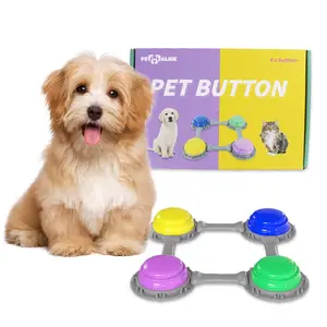 कम लागत कुत्ते पसंदीदा रंग कुत्ते कुत्ते के लिए संचार रिकॉर्डिंग बटन प्रशिक्षण उपकरण
