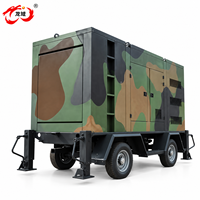 Nouveau groupe électrogène diesel mobile, compresseur d'air rotatif silencieux, lubrifié par vis, refroidi par eau, portable et remorquable