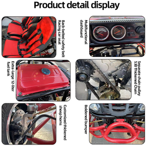Fabricante de Venta Directa, Buggy de Playa de Aluminio Rojo de 200 CC, Vehículo Todoterreno de Cuatro Ruedas, Karting para Terreno Montañoso - Product Image 3