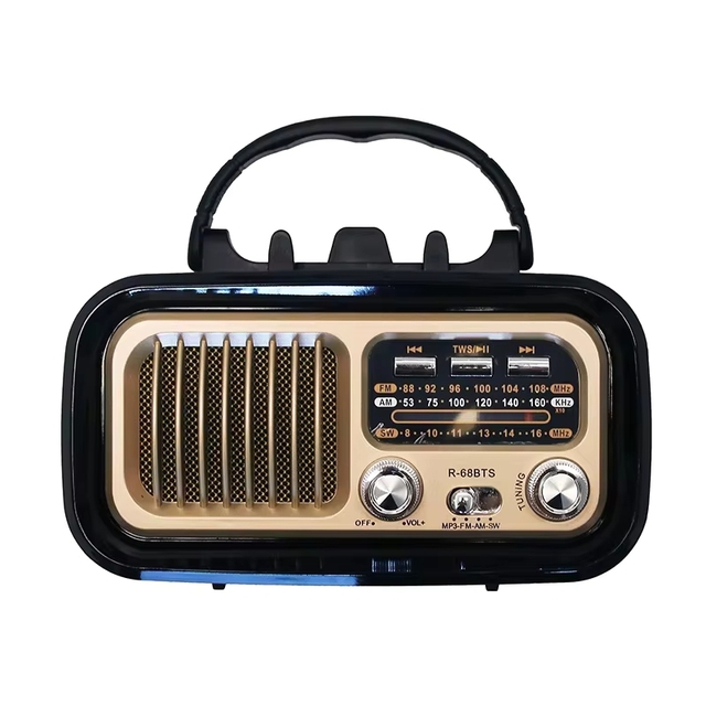 Portable Multi-Band Solar Charging Radio with Flashlight 5.0 USB TF Card Playback for Emergency and Outdoor Use