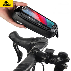 Wildman X3 Pochette <span class=keywords><strong>de</strong></span> guidon <span class=keywords><strong>de</strong></span> vélo durable <span class=keywords><strong>pour</strong></span> téléphone portable, étanche, écran tactile, sac <span class=keywords><strong>de</strong></span> vélo avec matériau TPU et EVA <span class=keywords><strong>pour</strong></span> vélo <span class=keywords><strong>de</strong></span> <span class=keywords><strong>route</strong></span> - Product Image 3