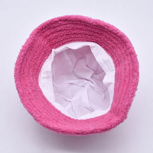 Gorro de lana gruesa con logotipo bordado personalizado, gorro cálido de invierno para hombres y mujeres, gorro de invierno tipo bucket. - Product Image 2