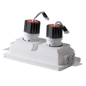 <span class=keywords><strong>Spot</strong></span> de <span class=keywords><strong>plafond</strong></span> Aisilan pour hôtel, éclairage COB anti-éblouissement, rond, carré, double, LED encastré sans cadre, en plâtre, pour downlight - Product Image 6