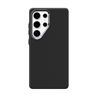 Bouton d'appareil photo en métal Fibre de carbone texturé mat coques de téléphone couverture pour Samsung Galaxy S25 Plus S25 Ultra protection couverture arrière