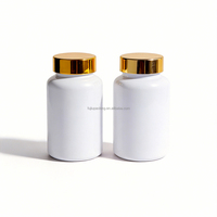 Flacon en plastique PET dépoli sérigraphié de 120 ml et 150 ml, de qualité alimentaire, avec bouchon à vis, pour pilules, comprimés de calcium, vitamines, OEM/ODM
