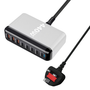 <span class=keywords><strong>Chargeur</strong></span> rapide USB Type C GaN 440W 8 ports PD QC3.0 <span class=keywords><strong>Chargeur</strong></span> de bureau avec fonction SCP Station de charge pour ordinateur portable pour <span class=keywords><strong>iPhone</strong></span> 16 - Product Image 3