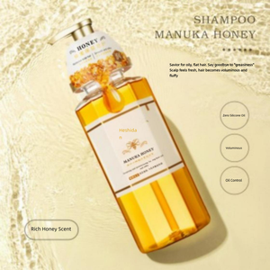 Shampoo au miel de Manuka biologique, contrôle du sébum, volumisant, antipelliculaire, soin des cheveux, cuir chevelu gras, pointes sèches, sans sulfate, soyeux et lisse - Product Image 4