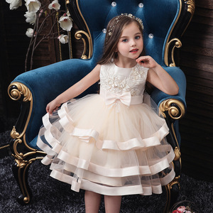 Vestido de Princesa para Niñas, Falda de Malla Estilo Pastel, Tutú con Cuello Corazón, Vestido de Dama de Honor, Vestido Infantil de Poliéster y Tul - Product Image 2