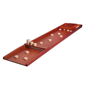 Torpsports Shuffleboard Holandés - Tablero de Haya Teñida de Tamaño Completo con Discos Cóncavos Sjoelen TSP-6218 - Product Image 1
