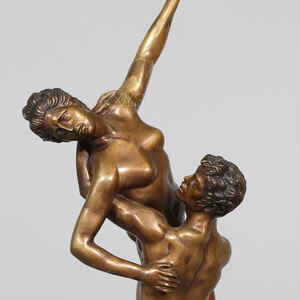 맞춤형 금속 공예 실물 크기 남성 여성 댄스 조각 청동 댄서 예술 지원 판매자 사용자 정의 - Product Image 5