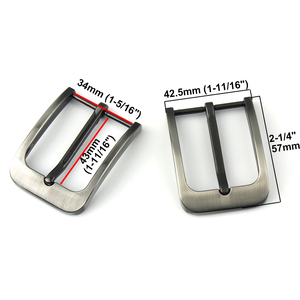 남성 벨트 버클 35mm 합금 핀 버클 패션 청바지 허리띠 버클 33mm-34mm 벨트 조절식 가죽 공예 액세서리 - Product Image 2
