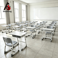 Tables et chaises d'école modernes en métal, démontables, écologiques, réglables en hauteur, OEM et ODM