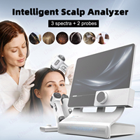 Analyseur intelligent du cuir chevelu AI, testeur de follicules pileux, loupe, scanner UV de la peau pour salon de beauté