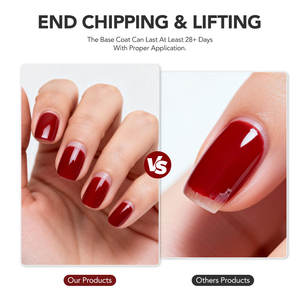 Robifel Base Coat Gel Polish Clear UV Resin Professional Strengthen Nail Rubber Base Gel for Nails Art Private Label - Product Image 6