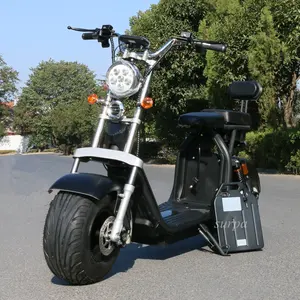 2000w两个可拆卸电池60v12ah/20ah胖轮胎citycoco x10零10x电动踏板车踏板车电动电动摩托车