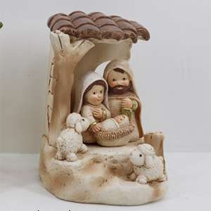 Estatua de Jesús Niño, Recuerdo Religioso Cristiano Hecho a Mano en Resina, Miniatura Navideña, Figuritas, Europa, 45-80 Días - Product Image 6