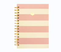Tendance Collection Polka Dot Design A5 Relié Journal Livre Feuille D'or Orné Citations Listes et Notes Reliure À Feuilles Mobiles