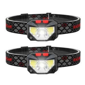 Lampe frontale XPG COB rechargeable par USB, LED rouge et blanche, lumière extérieure haute intensité avec affichage de la puissance - Product Image 3